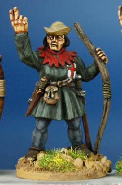 Front Rank Miniatures: HW23 Archer Gesturing (Two Fingers) - Tunic & Soft Hat (6 figures)