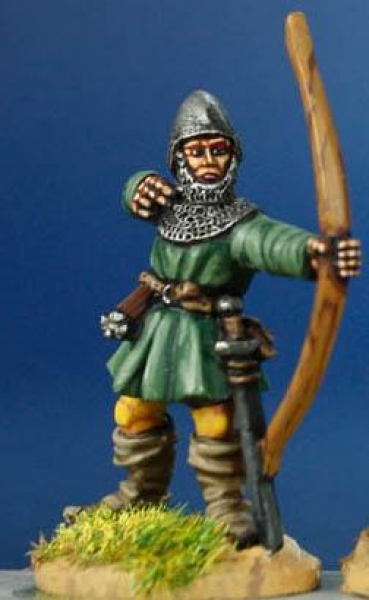 Front Rank Miniatures: HW4 Archer Shooting - Tunic & Half- Hose, Bascinet (6 figures)