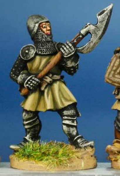 Front Rank Miniatures: HW56 Infantryman With Bardiche - Livery Tunic & Bascinet (6 figures)