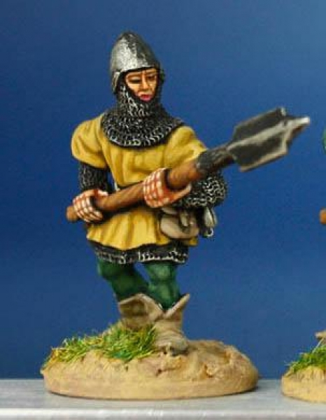 Front Rank Miniatures: HW58 Infantryman With Langue De Boeuf - Livery Tunic & Bascinet (6 figures)