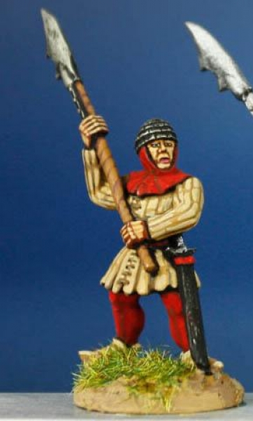 Front Rank Miniatures: HW61 Infantryman With Guisarme - Aketon & Helmet Of Plates (6 figures)