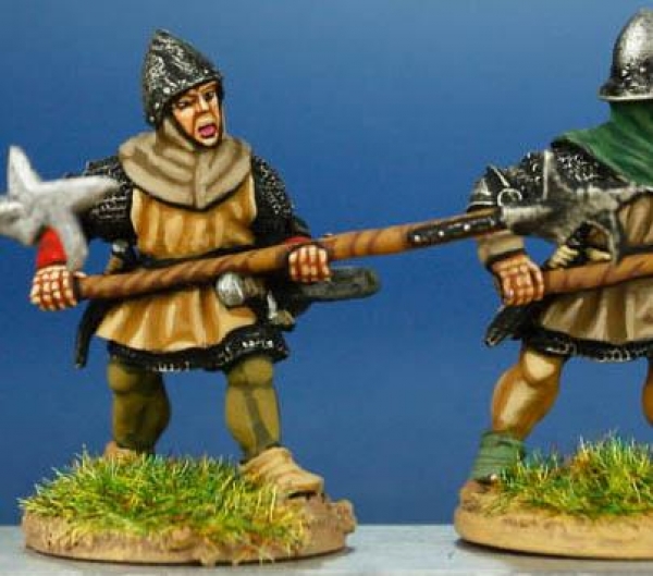 Front Rank Miniatures: HW65 Infantryman With Bill - Livery Tunic & Bascinet (6 figures)