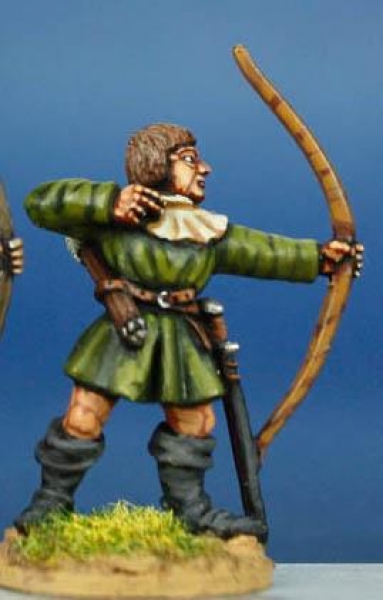 Front Rank Miniatures: HW6 Archer Shooting - Tunic & Half- Hose, Barehead (6 figures)
