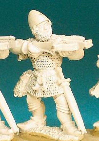 Front Rank Miniatures: HW82 Crossbowman Standing Firing - Mail Hauberk And Bascinet (6 figures)