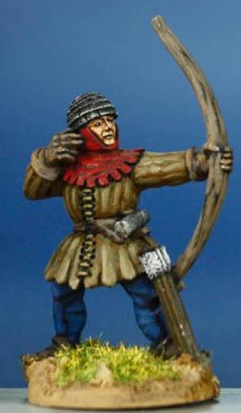 Front Rank Miniatures: HW8 Archer Shooting - Aketon & Helmet Of Plates (6 figures)