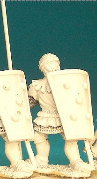 Front Rank Miniatures: HW96 Pavesier Standing Holding Spear Upright - Livery Tunic & Helmet Of Plate