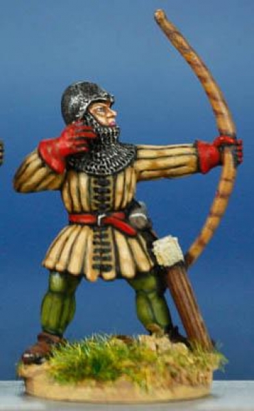 Front Rank Miniatures: HW9 Archer Shooting - Aketon & Bascinet (6 figures)