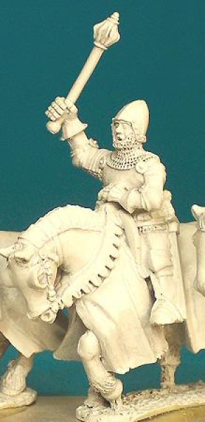Front Rank Miniatures: HWC22 Raised Hand Weapon - Jupon And Bascinet Holding Mace (6 figures)