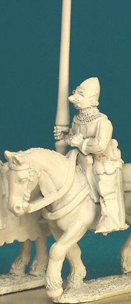 Front Rank Miniatures: HWC31 Lance At Rest - Aketon And Houndskull, Visor Down (6 figures)