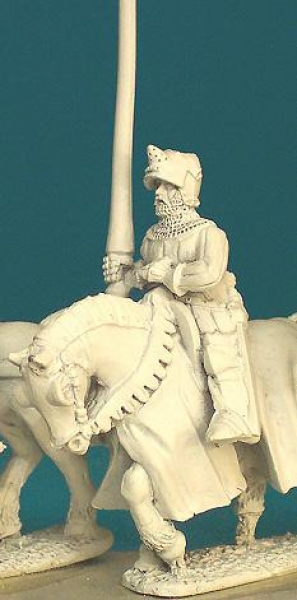 Front Rank Miniatures: HWC32 Lance At Rest - Aketon And Houndskull, Visor Up (6 figures)