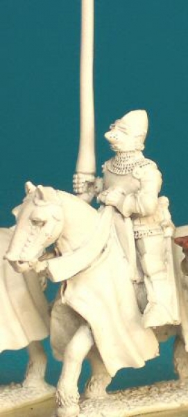 Front Rank Miniatures: HWC33 Lance At Rest - Jupon And Houndskull, Visor Down (6 figures)
