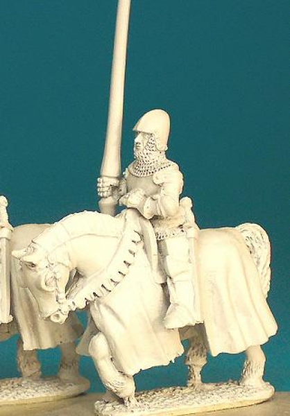 Front Rank Miniatures: HWC36 Lance At Rest - White Harness And Bascinet (6 figures)