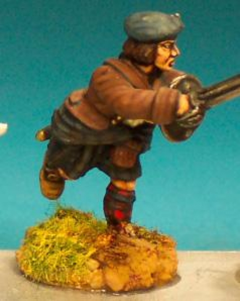 Front Rank Miniatures: JA11 Charging With Broadsword, In Jacket & Plaid (6 figures)