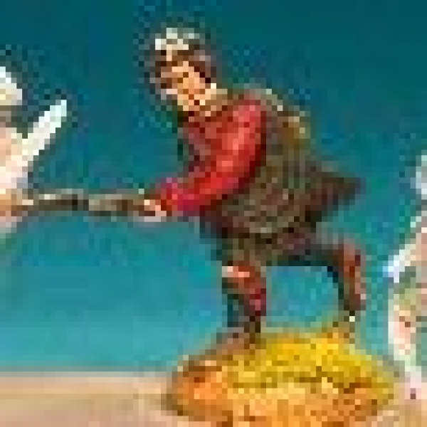 Front Rank Miniatures: JA13 Charging With Musket & Bayonet, In Jacket & Plaid (6 figures)