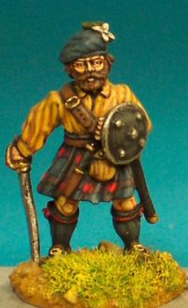 Front Rank Miniatures: JA1 At Ease With Broadsword, In Shirt & Kilt (6 figures)