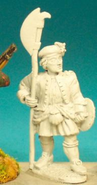 Front Rank Miniatures: JA5 At Ease With Lochaber Axe, In Jacket & Plaid (6 figures)