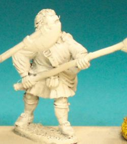 Front Rank Miniatures: JA8 Standing With Lochaher Axe In Shirt & Plaid, Bareheaded (6 figures)