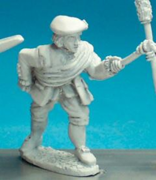 Front Rank Miniatures: JAA2 Gunner In Lowland Dress. With Match (6 figures)