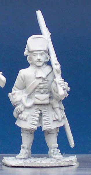 Front Rank Miniatures: LS11 Grenadier In Square Fronted Cloth Cap (Eg Foot Guard) - Standing, Should