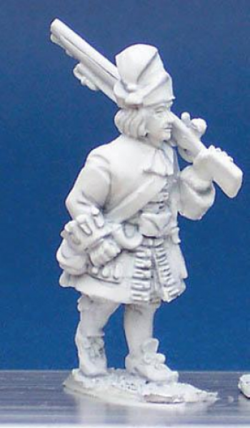 Front Rank Miniatures: LS16 Grenadier In Tall Cloth Cap (Eg Royal Scots) - Marching Shouldered Muske