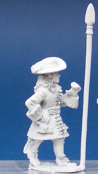 Front Rank Miniatures: LS42 Officer / Std Bearer - Marching Shouldered Spontoon  (6 figures)