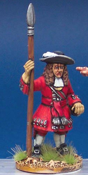 Front Rank Miniatures: LS44 Officer - Standing With Spontoon (6 figures)