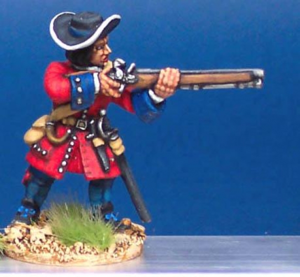 Front Rank Miniatures: LS4 Flintlock Musketeer - Standing Firing (6 figures)