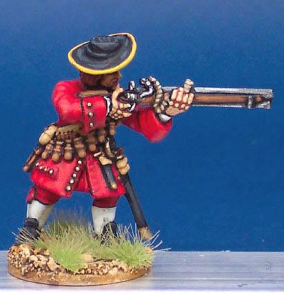 Front Rank Miniatures: LS56 Matchlock Musketeer - Standing Firing (6 figures)