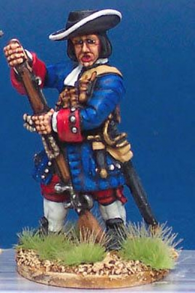 Front Rank Miniatures: LS58 Matchlock Musketeer - Loading Musket (6 figures)