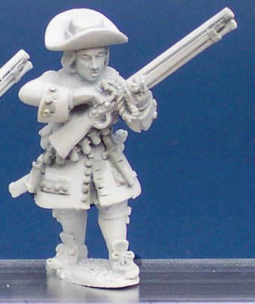 Front Rank Miniatures: LS60 Matchlock Musketeer - Blowing On Match (6 figures)