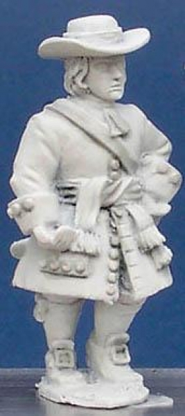 Front Rank Miniatures: LS64 Unarmoured Pikeman Wearing Waist Sash - Marching, Leg Raised (6 figures)