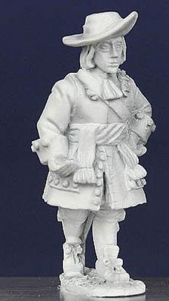Front Rank Miniatures: LS69 Armoured Pikeman Wearing Waist Sash - Marching, Wearing Hat (6 figures)