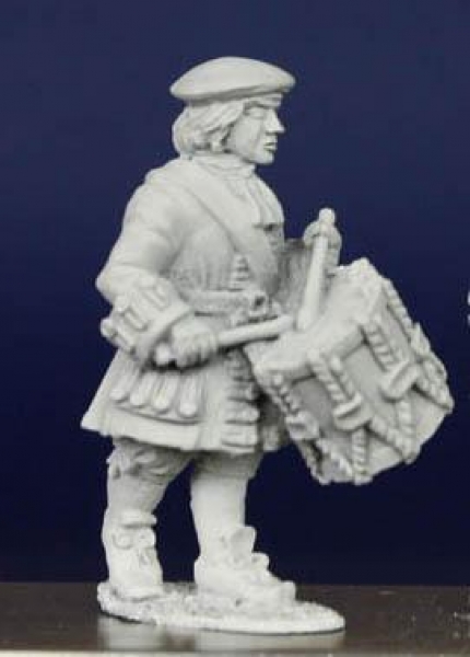 Front Rank Miniatures: LS89 Scots Drummer (Wearing Bonnet) - Advancing Playing (6 figures)
