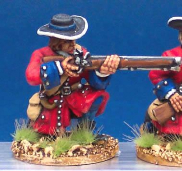 Front Rank Miniatures: LS8 Flintlock Musketeer - Kneeling Firing (6 figures)