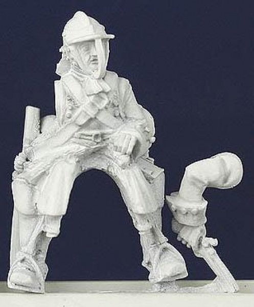 Front Rank Miniatures: LSC14 Cavalryman Wearing Back & Breast Plate & Tri Bar Helmet - Trooper Holdi