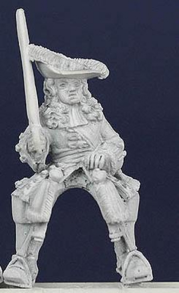 Front Rank Miniatures: LSC16 Cavalry Command - Officer Wearing Coat, At Rest With Sword (6 figures)