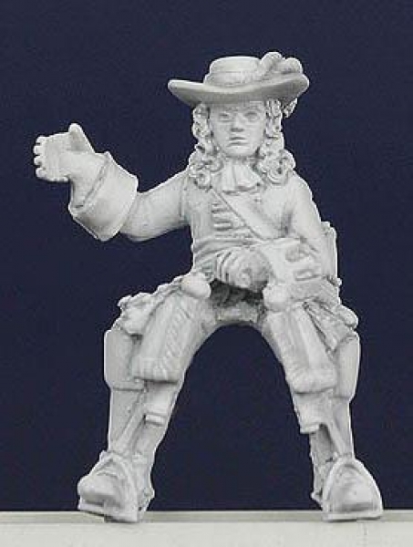 Front Rank Miniatures: LSC17 Cavalry Command - Standard Bearer Wearing Coat (6 figures)
