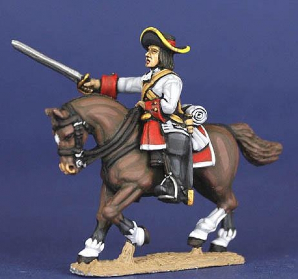 Front Rank Miniatures: LSC1 Cavalryman Wearing Coat - Trooper Attacking With Sword - Pivoting Arm St