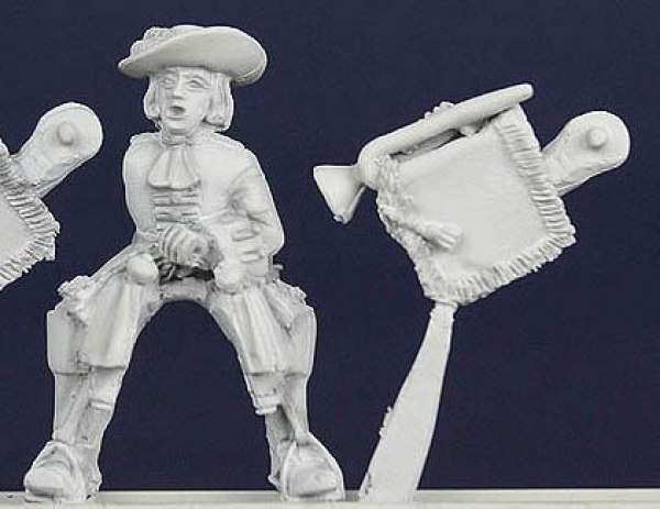 Front Rank Miniatures: LSC22 Musician - Trumpeter, Laced Coat, Playing (6 figures)