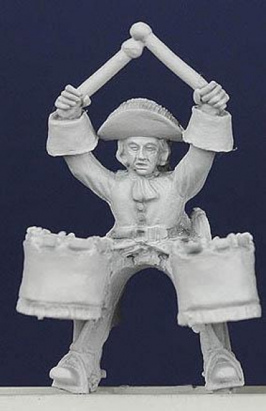 Front Rank Miniatures: LSC23 Musician - Kettle Drummer, Plain Coat, Playing (6 figures)