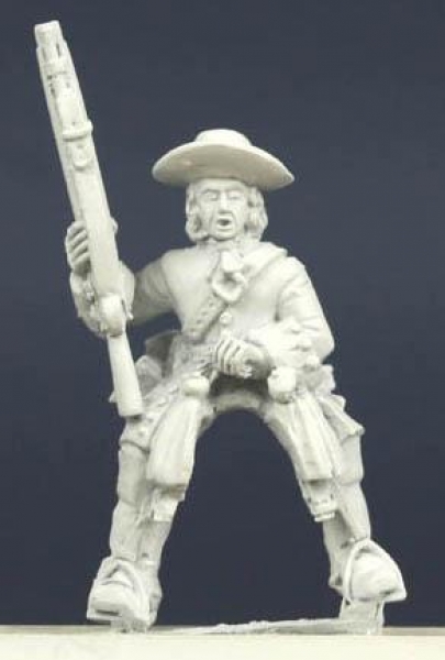 Front Rank Miniatures: LSC26 Mounted Dragoon & Horse Grenadier - Dragoon Trooper, At Rest With Muske