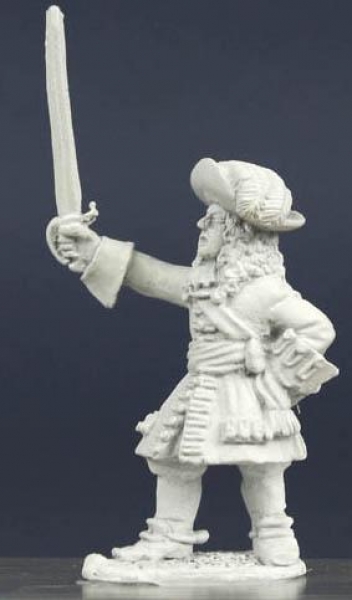 Front Rank Miniatures: LSC33 Dismounted Dragoon Command - Officer Standing - Pivoting Sword Arm (6 f