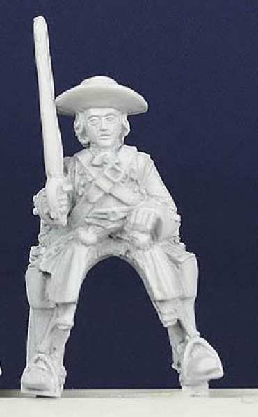 Front Rank Miniatures: LSC8 Cavalryman Wearing Back & Breast Plate - Trooper At Rest With Sword (6 f