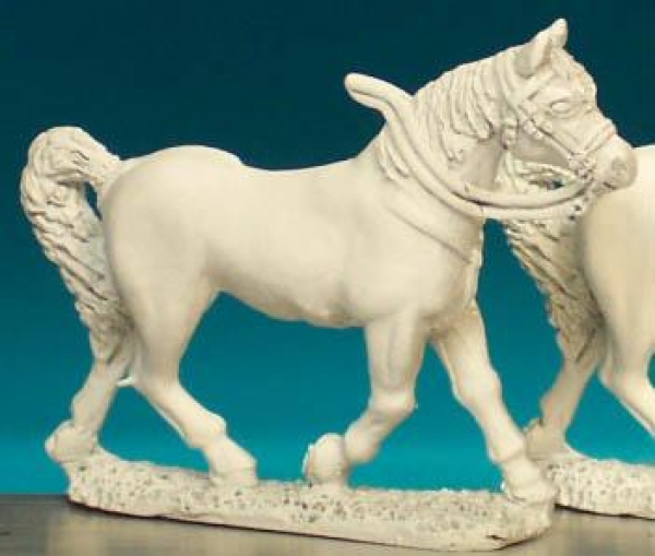 Front Rank Miniatures: LT3A Light Cavalry Horse - Trotting, Head Up (6 horses)