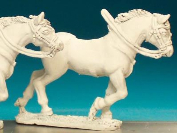 Front Rank Miniatures: LT4B Light Cavalry Horse - Galloping, Legs Back (6 horses)