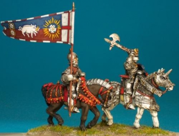 Front Rank Miniatures: MPK1 Richard III And Standard Bearer (Mounted Set)