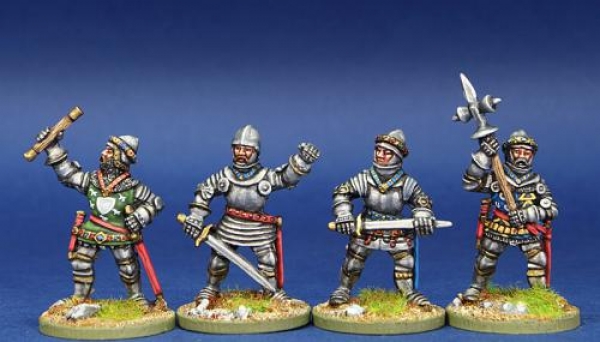 Front Rank Miniatures: MPK11 Sir Thomas Erpingham, Sir Edmund De Thorpe, Lord Bardolph & Lord Camoys