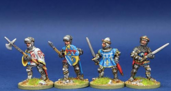 Front Rank Miniatures: MPK12 Charles Albret, Boucicault, Guichard Dauphin & Charles Duke of Orleans 