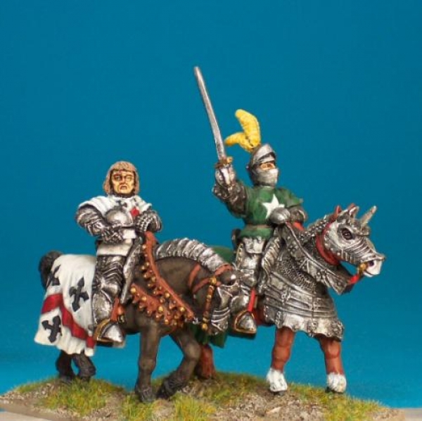 Front Rank Miniatures: MPK3 Medieval Nobleman Set (2 Mounted Figures)