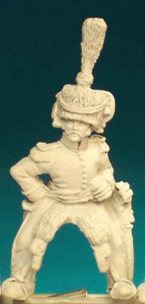 Front Rank Miniatures: NN102 Officer - Mounted - 1st Or 2nd Regt In Colpack, With Cords And Plume (6